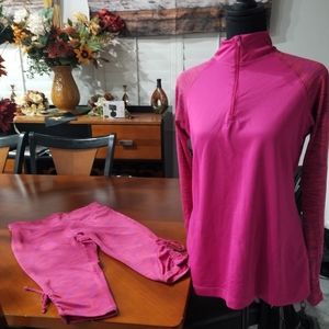 Very cute, never worn,  capri workout set, M